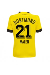Fotbalové Dres Borussia Dortmund Donyell Malen #21 Dámské Domácí Oblečení 2022-23 Krátký Rukáv